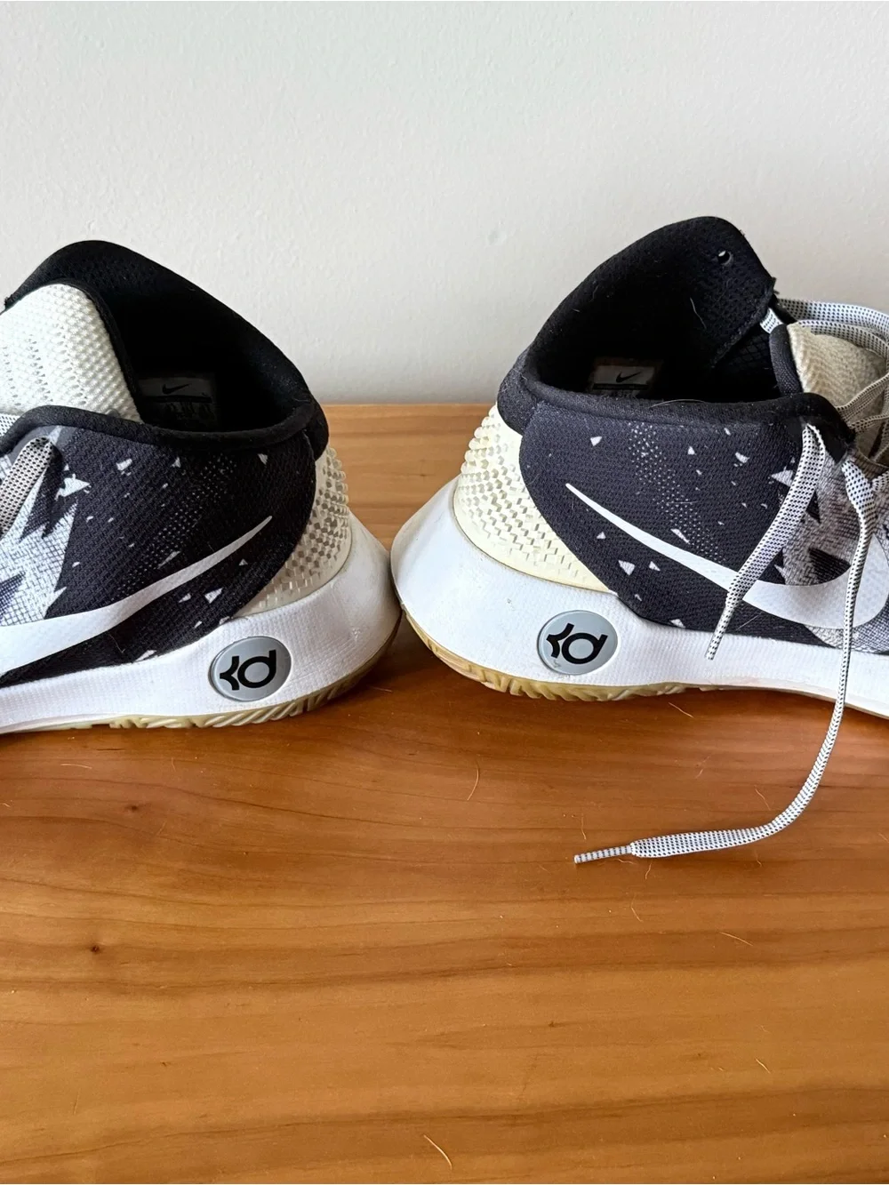Nike Black and Cream Men's Training Sneakers